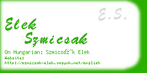 elek szmicsak business card
